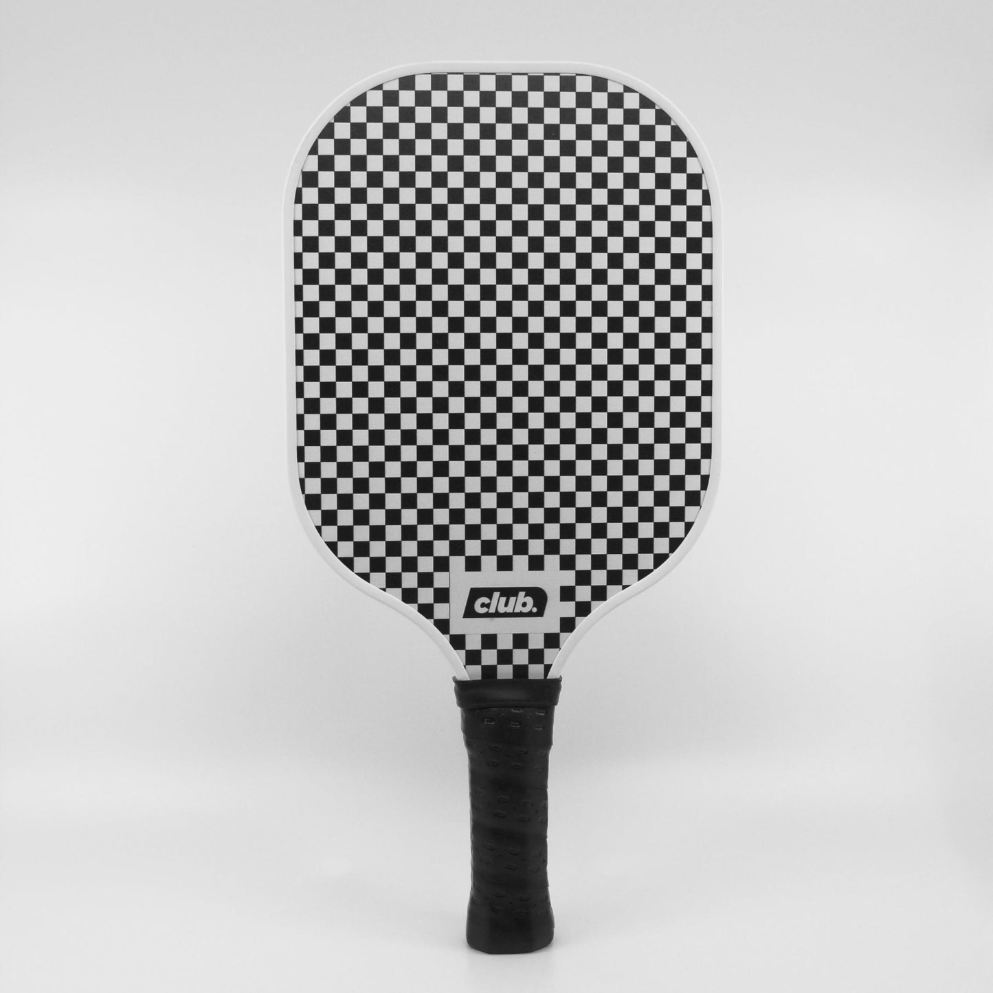 black and white checkered pickleball paddle #style_ace