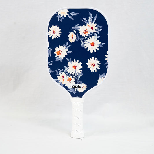 floral daisy pickleball paddle with white grip #style_daisy