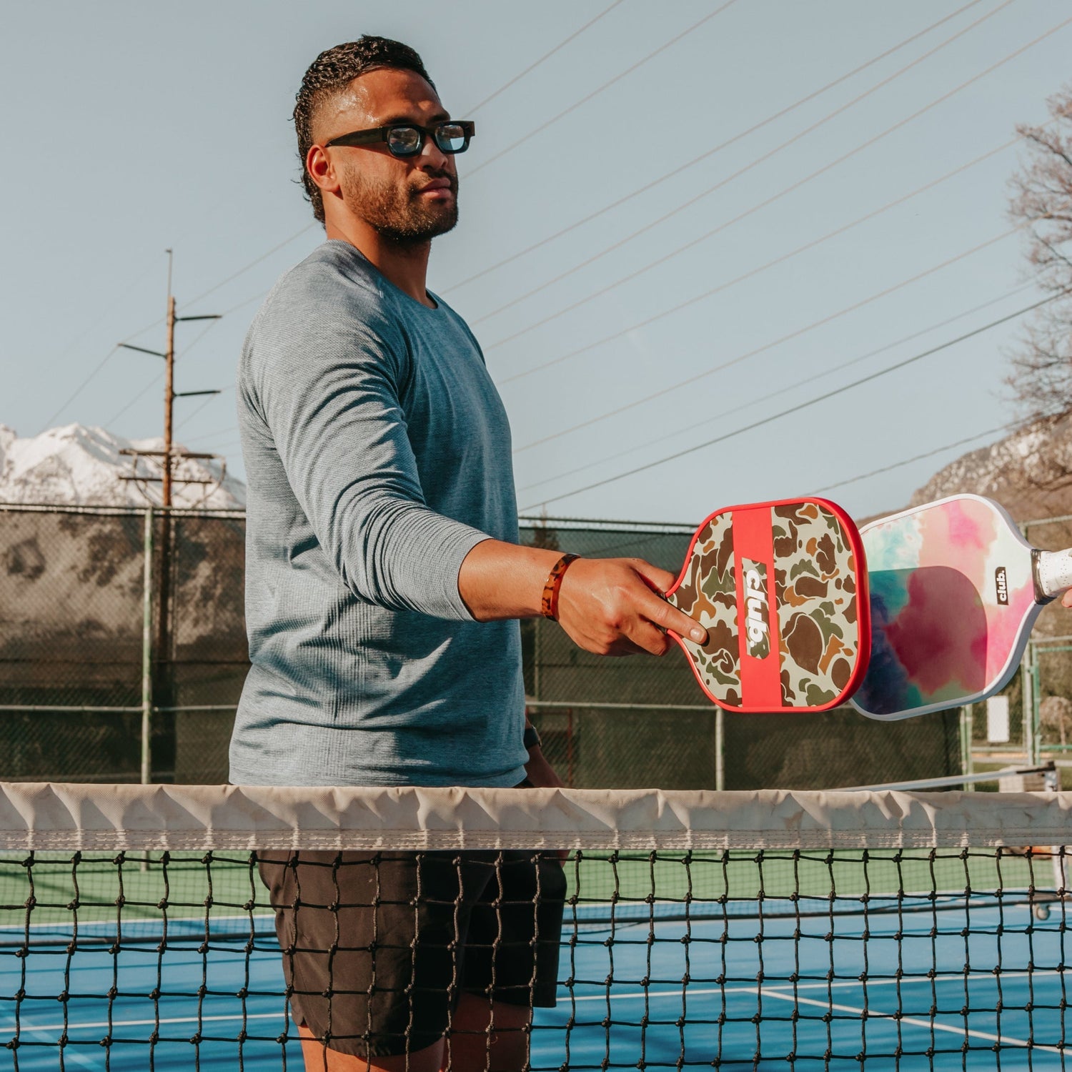 dark camoflauge pickleball paddle for beginners #style_no-mans-land