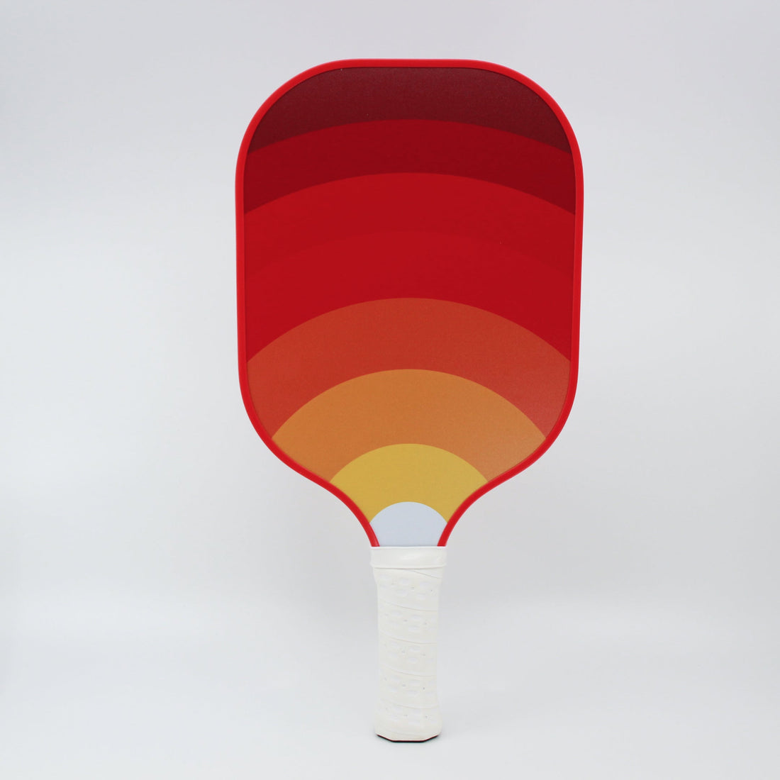 red sunrise design pickleball paddle 